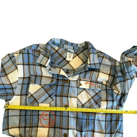 Disney Pandamonium Flannel Snap Up Shirt Jacket Womens L - Picture 4 of 5